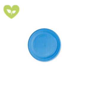 Piatto dessert monouso, Mater-Bi, Biodegradabile e Compostabile, Ø 17 cm, Azzurro (confezione 25 pezzi)