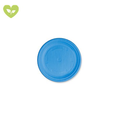 Piatto dessert monouso, Mater-Bi, Biodegradabile e Compostabile, Ø 17 cm, Azzurro (confezione 25 pezzi)