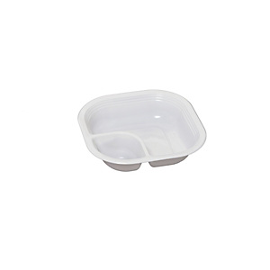 Piatto fondo quadrato a 2 scomparti monouso in PP Cuki Professional, Termosaldabile, 18 x 18 x 4,1 cm, 19 g, Bianco (confezione 480 pezzi) Piatto fondo quadrato a 2 scomparti monouso in PP Cuki Professional, Termosaldabile, 18 x 18 x 4,1 cm, 19 g, Bianco (confezione 480 pezzi)