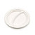 Piatto monouso a 2 scomparti in polpa di cellulosa, Ø 22,5 cm, 15 g, Bianco (confezione 500 pezzi) - 1