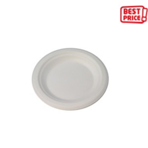 Piatto piano monouso in polpa di cellulosa, Ø 17,6 cm, 8,5 g, Bianco (confezione 1.000 pezzi) Piatto piano monouso in polpa di cellulosa, Ø 17,6 cm, 8,5 g, Bianco (confezione 1.000 pezzi)