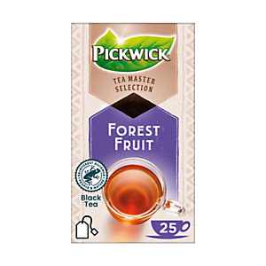 Pickwick Té Negro Aromatizado con Frutas del Bosque, Caja de 25 Bolsitas
