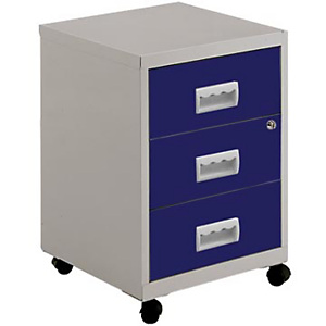 PIERRE HENRY Cajonera 3 cajones azul/gris Access PIERRE HENRY Cajonera 3 cajones azul/gris Access