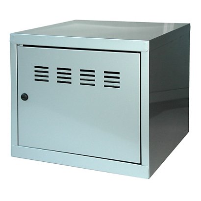PIERRE HENRY casillero metálico  cubo, 1 puerta, altura 45,5 cm, aluminio - 1