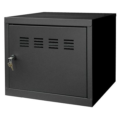 PIERRE HENRY casillero metálico cubo, 1 puerta, altura 45,5 cm, negro - 1