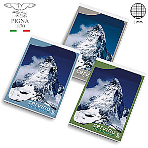 PIGNA Block-notes ''Cervino'' - F.to A4 - Quadretto 5 mm (confezione 10 pezzi)