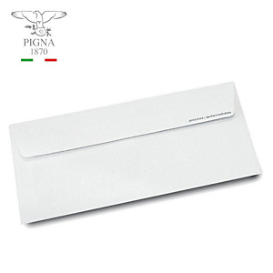 PIGNA Busta commerciale, Autoadesiva, Carta, 110 x 230 mm, Bianco (confezione 500 pezzi) PIGNA Busta commerciale, Autoadesiva, Carta, 110 x 230 mm, Bianco (confezione 500 pezzi)