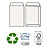 PIGNA Busta a sacco Kami Strip - 16,2 x 22,9 cm - 100 gr - carta riciclata FSC  - bianco  - conf. 500 pezzi - 1