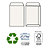 PIGNA Busta a sacco Kami Strip - 16,2 x 22,9 cm - 100 gr - carta riciclata FSC  - bianco  - conf. 500 pezzi - 2
