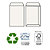 PIGNA Busta a sacco Kami Strip - 16,2 x 22,9 cm - 100 gr - carta riciclata FSC  - bianco  - conf. 500 pezzi - 3