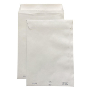 PIGNA Buste a sacco in carta riciclata Kami, Chiusura con strip adesivo, 22,9 x 32,4 cm, Bianco (confezione 500 pezzi) PIGNA Buste a sacco in carta riciclata Kami, Chiusura con strip adesivo, 22,9 x 32,4 cm, Bianco (confezione 500 pezzi)