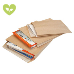 PIGNA ENVELOPES Largemail, Busta per catalogo, Autoadesiva, Carta Kraft, 400 x 300 x 40 mm, Avana (confezione 250 pezzi)