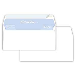 PIGNA ENVELOPES Silver Bio Strip Busta commerciale senza finestra, Strip adesivo, Carta, 11 x 23 cm, Bianco (confezione 500 pezzi) PIGNA ENVELOPES Silver Bio Strip Busta commerciale senza finestra, Strip adesivo, Carta, 11 x 23 cm, Bianco (confezione 500 pezzi)