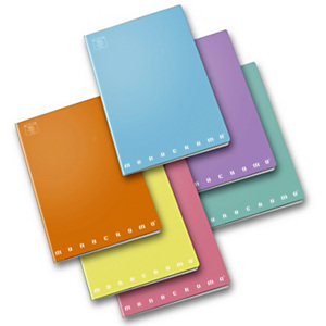 PIGNA Monocromo Pastel Quaderno A4, 42 fogli a quadretti 5 mm, Senza margini, Copertina plastificata, Colori assortiti (confezione 10 pezzi) PIGNA Monocromo Pastel Quaderno A4, 42 fogli a quadretti 5 mm, Senza margini, Copertina plastificata, Colori assortiti (confezione 10 pezzi)