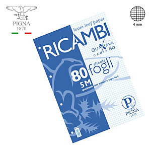 PIGNA Ricambi - F.to A4 - Quadretto 4 mm