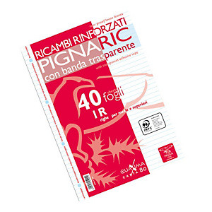 PIGNA Ricambi rinforzati linea Quablock, A4, 1 rigo PIGNA Ricambi rinforzati linea Quablock, A4, 1 rigo
