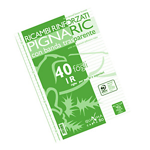 PIGNA Ricambi rinforzati linea "Quablock" - F.to A4 - quadretto 4 mm PIGNA Ricambi rinforzati linea "Quablock" - F.to A4 - quadretto 4 mm