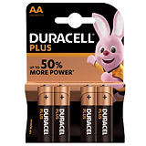 Piles Duracell Plus AA / LR6, lot de 4 piles Piles Duracell Plus AA / LR6, lot de 4 piles