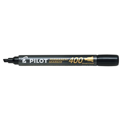 Pilot 400 Marqueur permanent pointe biseautée 4 mm noir - 1