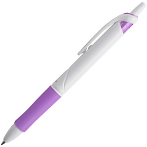 Pilot Begreen Acroball PureWhite Bolígrafo retráctil de punta de bola, punta mediana, cuerpo blanco y morado con grip, tinta violeta Pilot Begreen Acroball PureWhite Bolígrafo retráctil de punta de bola, punta mediana, cuerpo blanco y morado con grip, tinta violeta