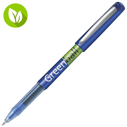 Pilot Begreen Greenball, Bolígrafo de punta de bola, punta fina de 0,7 mm, cuerpo azul, tinta azul - 1