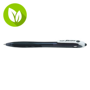 Pilot Begreen Rexgrip Bolígrafo retráctil de punta de bola, 1 mm. punta mediana, cuerpo reciclado con grip, tinta negra Pilot Begreen Rexgrip Bolígrafo retráctil de punta de bola, 1 mm. punta mediana, cuerpo reciclado con grip, tinta negra