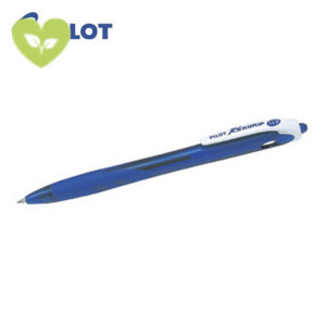Pilot Begreen Rexgrip Penna a sfera a scatto, Punta fine, Fusto in plastica blu con grip, Inchiostro blu (confezione 10 pezzi) Pilot Begreen Rexgrip Penna a sfera a scatto, Punta fine, Fusto in plastica blu con grip, Inchiostro blu (confezione 10 pezzi)