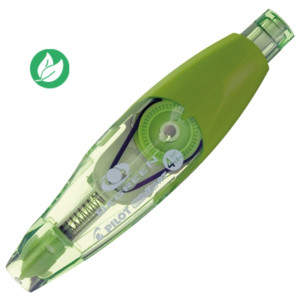 Pilot Begreen Roller de correction rechargeable Begreen White Line RT 4,2mm x 6m Vert translucide