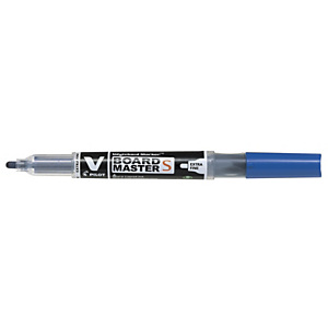 Pilot BEGREEN V-Board Master S Rotulador de pizarra blanca, punta redonda extrafina de 1,3 mm, azul