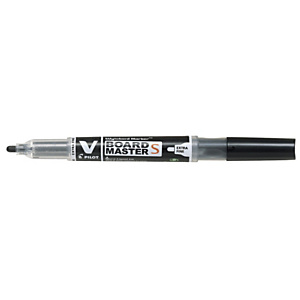 Pilot BEGREEN V-Board Master S Rotulador de pizarra blanca, punta redonda extrafina de 1,3 mm, negro Pilot BEGREEN V-Board Master S Rotulador de pizarra blanca, punta redonda extrafina de 1,3 mm, negro