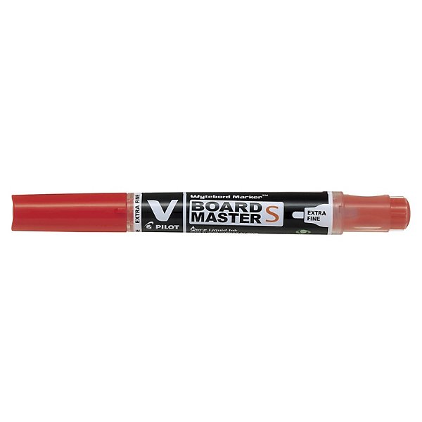 Pilot BEGREEN V-Board Master S Rotulador de pizarra blanca, punta redonda extrafina de 1,3 mm, rojo - 2