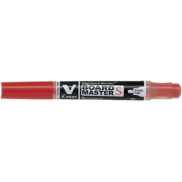 Pilot BEGREEN V-Board Master S Rotulador de pizarra blanca, punta redonda extrafina de 1,3 mm, rojo - 3