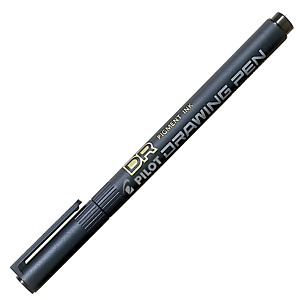 Pilot Bolígrafo fineliner de dibujo, Punta de 0,5 mm, Cuerpo negro, Tinta negra Pilot Bolígrafo fineliner de dibujo, Punta de 0,5 mm, Cuerpo negro, Tinta negra