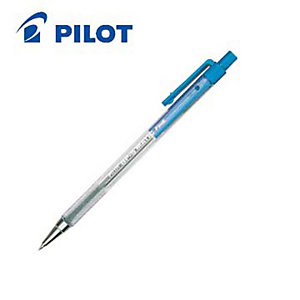 Pilot BP-S Matic Penna a sfera a scatto, Punta fine, Fusto in plastica blu con grip, Inchiostro blu (confezione 12 pezzi)