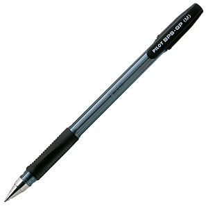 Pilot BPS-GP Bolígrafo de punta de bola, punta mediana de 1 mm, cuerpo translúcido con grip, tinta negra Pilot BPS-GP Bolígrafo de punta de bola, punta mediana de 1 mm, cuerpo translúcido con grip, tinta negra