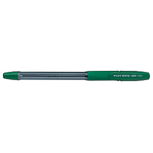 Pilot BPS-GP Bolígrafo de punta de bola, punta mediana de 1 mm, cuerpo translúcido con grip, tinta verde Pilot BPS-GP Bolígrafo de punta de bola, punta mediana de 1 mm, cuerpo translúcido con grip, tinta verde