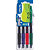 PILOT Chevalet évolutif de 4 stylos encre gel G-2. Pointe moyenne. Noir, Bleu, Rouge, Vert - 1