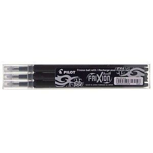 PILOT Encre recharges pour FriXion Ball ou FriXion Clicker gel encre stylos noir