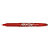 Pilot FriXion Ball Bolígrafo de punta de bola de tinta líquida, tinta termosensible borrable, punta mediana de 0,7 mm, cuerpo rojo con grip, tinta roja - 2