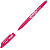 Pilot FriXion Ball Bolígrafo de punta de bola de tinta líquida, tinta termosensible borrable, punta mediana de 0,7 mm, cuerpo rosa con grip, tinta rosa - 1