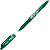 Pilot FriXion Ball Bolígrafo de punta de bola de tinta líquida, tinta termosensible borrable, punta mediana de 0,7 mm, cuerpo verde con grip, tinta verde - 1