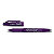 Pilot FriXion Ball Bolígrafo de punta de bola de tinta líquida, tinta termosensible borrable, punta mediana de 0,7 mm, cuerpo violeta con grip, tinta violeta - 2