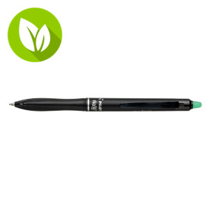 Pilot FriXion Ball+ Bolígrafo retráctil de tinta líquida, tinta termosensible borrable, punta mediana de 0,7 mm, cuerpo negro reciclado con grip, tinta verde Pilot FriXion Ball+ Bolígrafo retráctil de tinta líquida, tinta termosensible borrable, punta mediana de 0,7 mm, cuerpo negro reciclado con grip, tinta verde
