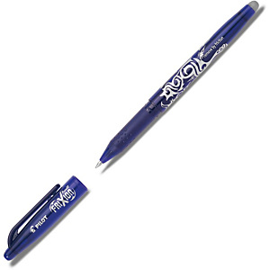 Pilot FriXion Ball Bolígrafo de punta de bola de tinta líquida, punta mediana de 0,7 mm, cuerpo azul con grip, tinta azul Pilot FriXion Ball Bolígrafo de punta de bola de tinta líquida, punta mediana de 0,7 mm, cuerpo azul con grip, tinta azul