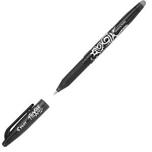 Pilot FriXion Ball Bolígrafo de punta de bola de tinta líquida, punta mediana de 0,7 mm, cuerpo negro con grip, tinta negra Pilot FriXion Ball Bolígrafo de punta de bola de tinta líquida, punta mediana de 0,7 mm, cuerpo negro con grip, tinta negra