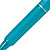 Pilot FriXion Ball Clicker Bolígrafo retráctil de tinta líquida, tinta termosensible borrable, punta mediana de 0,7 mm, cuerpo azul con grip, tinta azul claro - 4