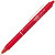 Pilot FriXion Ball Clicker Bolígrafo retráctil de tinta líquida, tinta termosensible borrable, punta mediana de 0,7 mm, cuerpo rojo con grip, tinta roja - 1