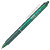 Pilot FriXion Ball Clicker Bolígrafo retráctil de tinta líquida, tinta termosensible borrable, punta mediana de 0,7 mm, cuerpo verde con grip, tinta verde - 1