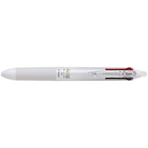 Pilot FriXion Ball Stylo 4 couleurs roller encre gel effaçable et rechargeable - Pointe fine - Corps blanc Pilot FriXion Ball Stylo 4 couleurs roller encre gel effaçable et rechargeable - Pointe fine - Corps blanc