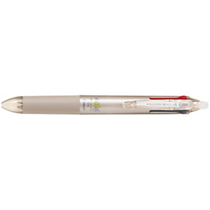 Pilot FriXion Ball Stylo 4 couleurs roller encre gel effaçable et rechargeable - Pointe fine - Corps champagne Pilot FriXion Ball Stylo 4 couleurs roller encre gel effaçable et rechargeable - Pointe fine - Corps champagne